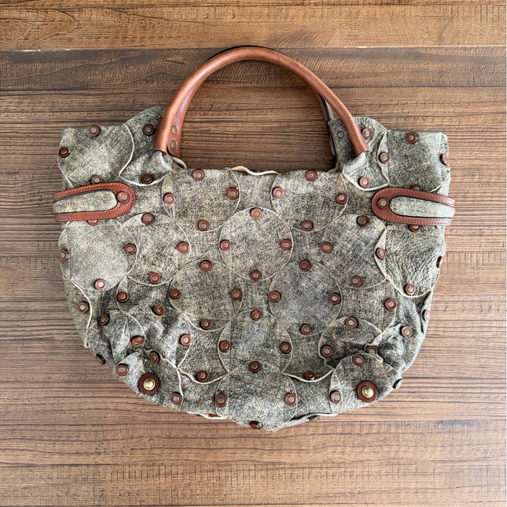 Jamin Puech Convertible Leather Tote Bag w/shoulder strap